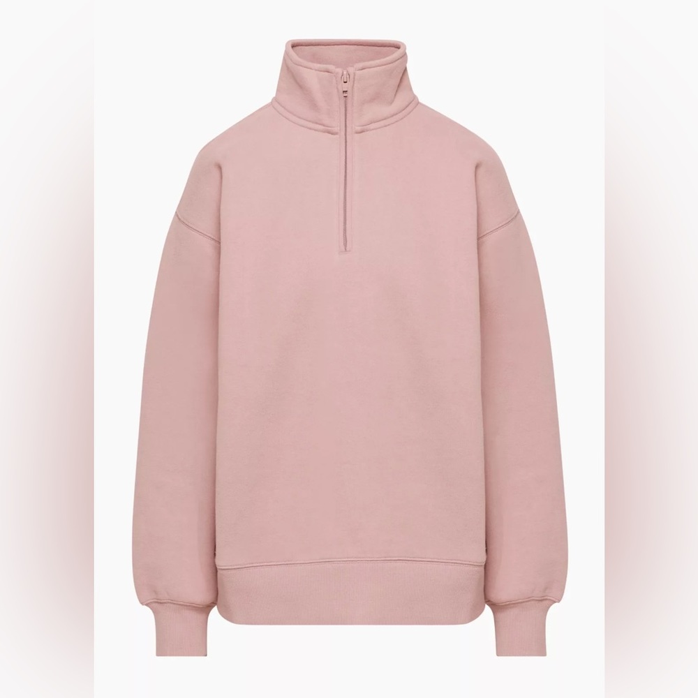 TNA Polar 1/4 Zip Sweater- Size Medium in Soft Orchid